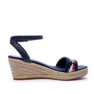 Sandales compensées bleu femmes Tommy Hilfiger vue 2