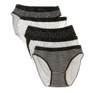 x5 Boxers Noir/Blanc Femme Dim D4C20 pas cher