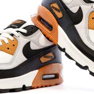 Baskets Noir/Orange Homme Nike Air Max 90 vue 7