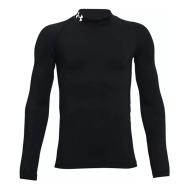 T-shirts de Compression Manches Longues Noir Garçon Under Armour Mock pas cher