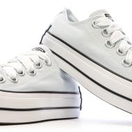 Baskets Vert D'Eau Femme Converse Platform vue 7
