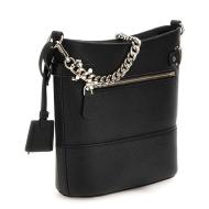 Sac à Bandoulière Noir Femme Guess Silvye vue 2