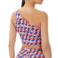 Débardeur Bleu/Rouge/Blanc Femme Adidas Farm vue 2