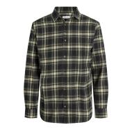 Jack & Jones Shua Camisa a cuadros negra de niño ver 2