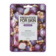 Masque en tissu à la Mangoustan Équilibrant Fresh Food Farm Skin
