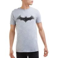 T-Shirt Gris Homme Dc Comics Bat Logo Mens