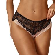 Tanga Noir/Rose Femme Les Petites Bombes Lola pas cher