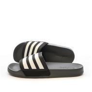 Claquettes Noires/Blanches Garçon Adidas Adilette Shower pas cher