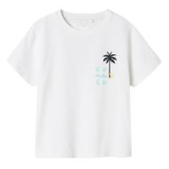 T-shirt Blanc Fille Name it Jerko