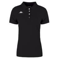 Polo Noir Femme Kappa Menata pas cher