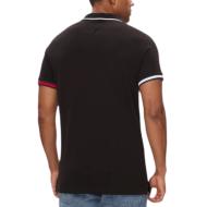 Polo Noir/Rouge Homme Tommy Hilfiger DM0DM12963 vue 2
