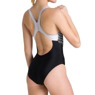 Maillot de bain 1 pièce Noir/Blanc Femme Arena Joinin Pro vue 2