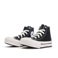 Baskets Noires Fille Converse All Star Eva Lift vue 6