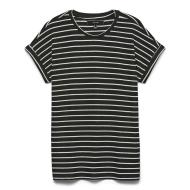 T-Shirt Rayure Noir Femme Vero Moda Brianna 10291353