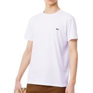 T-Shirt Blanc Homme Lacoste Pima pas cher