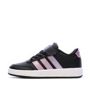 Baskets Noir/Rose Fille Adidas Tensaur pas cher