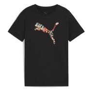 T-Shirt Noir Fille Puma Graphic pas cher