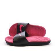 Claquettes Noires/Roses Fille Nike Kawa Slide pas cher