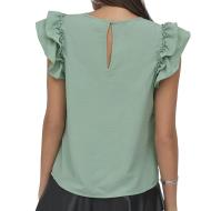 Blouse Verte Femme JDY Trains vue 2