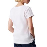 T-Shirt Blanc Fille Calvin Klein Jeans Script vue 2