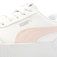 Baskets Blanches/Rose Fille Puma Carina vue 7