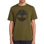 T-Shirt Kaki Homme Timberland TB0A2 pas cher