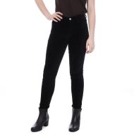 Pantalon en velours noir femme French Connection Raven velvet pas cher