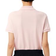 Polo Rose Clair Femme Lacoste Regular Fit vue 2