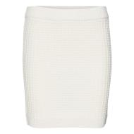 Jupe en Maille Écru Femme Vero Moda Omega pas cher