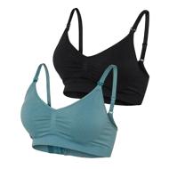 2x Soutien gorge Allaitement Noir/Vert Femme Mamalicious Lilja