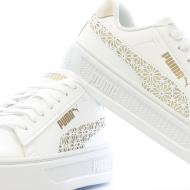 Baskets Blanche/Beige Femme Puma Smash Platform V3 vue 7