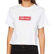T-shirt Blanc Femme Teddy Smith Supa