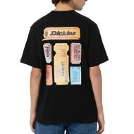 T-shirt Noir/Orange Homme Dickies Paxico vue 2