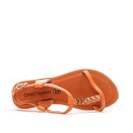 Sandales Orange Femme Chattawak RAMA vue 4