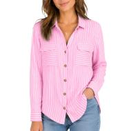 Chemise Rose/Blanc Femme Vero Moda Bumpy