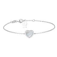 Bracelet Coeur Blanc Clio Blue Angel pas cher