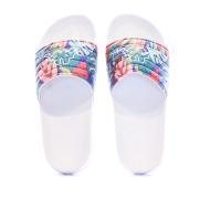 Claquettes Jungle Blanc Fille Kappa Noles 5 vue 3