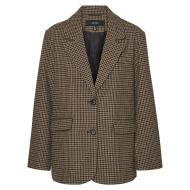 Blazer Pied poule Marron Femme Vero Moda Julie vue 3