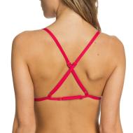 Haut de Bikini Blanc/Rose à rayures Femme Roxy Printed Beach vue 2