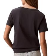 T-Shirt Gris Foncé Femme Calvin Klein Jeans Archive LV047B205G vue 2