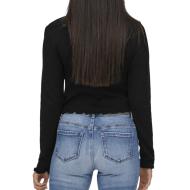 T-Shirt Manches Longues Noir Femme Only Kitty vue 2