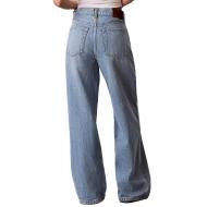 Jean Bleu Femme Calvin Klein Jeans Low Rise Baggyy vue 2