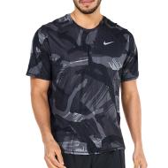 T-shirt de Sport Noir/Gris Homme Nike Miler Camo10 pas cher
