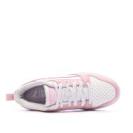 Puma Rebound V6 Low Sneaker für Damen in Weiß/Pastellrosa Ansicht 4