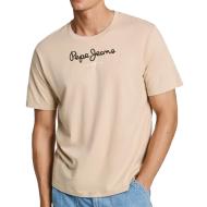 T-shirt Beige Homme Pepe jeans Eggo PM508208