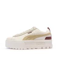 Baskets Blanches/Bordeaux Femme Puma Mayze