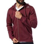 Sweat à Capuche Bordeaux Homme Fleece pas cher