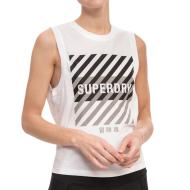 Débardeur Blanc Femme Superdry Training Core pas cher