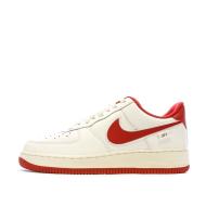Baskets Écru/Rouge Homme Nike Air Force 1 pas cher