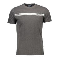 T-shirt Gris Anthracite Homme Sergio Tacchini Stripe B pas cher